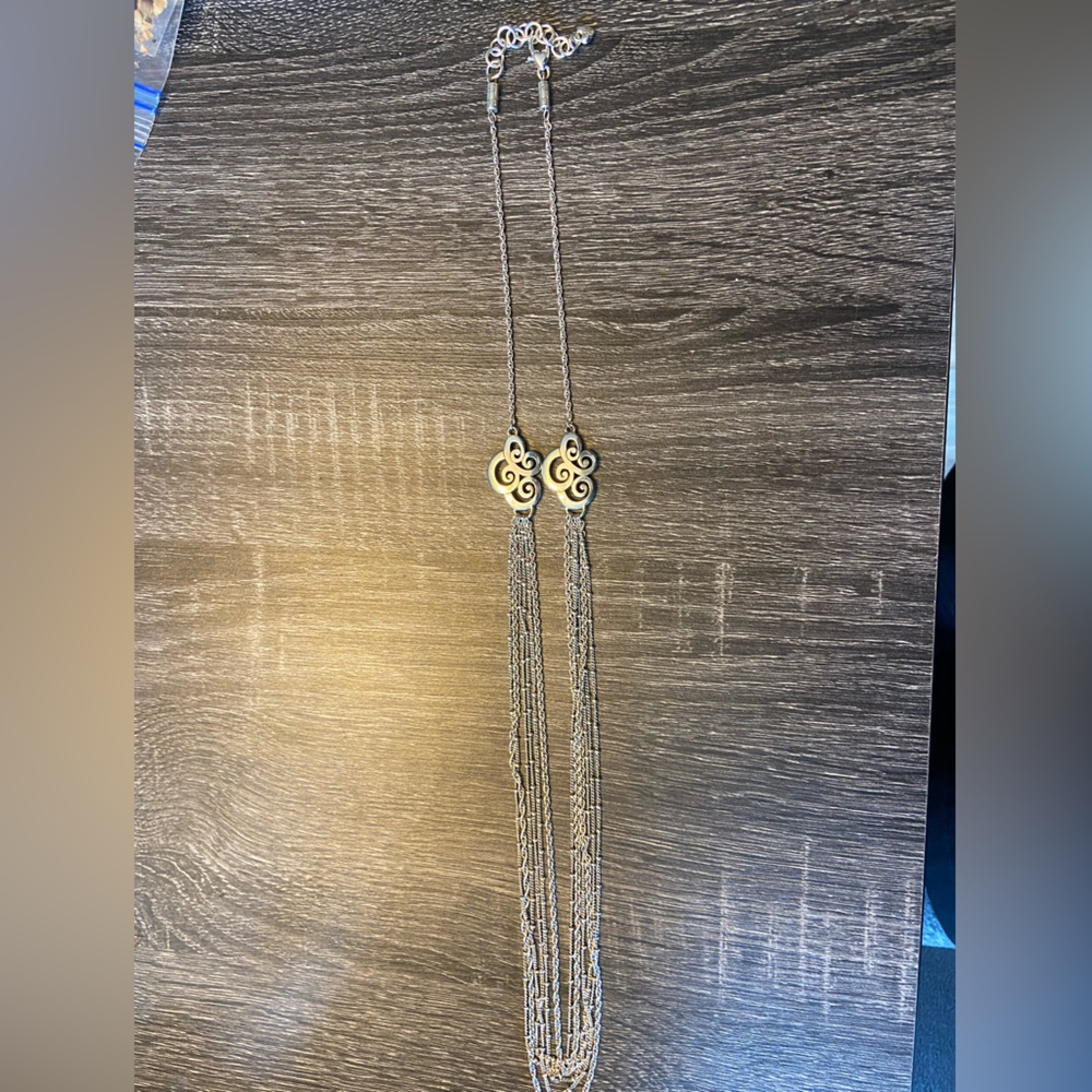 Brighton Swirl multi chain long necklace